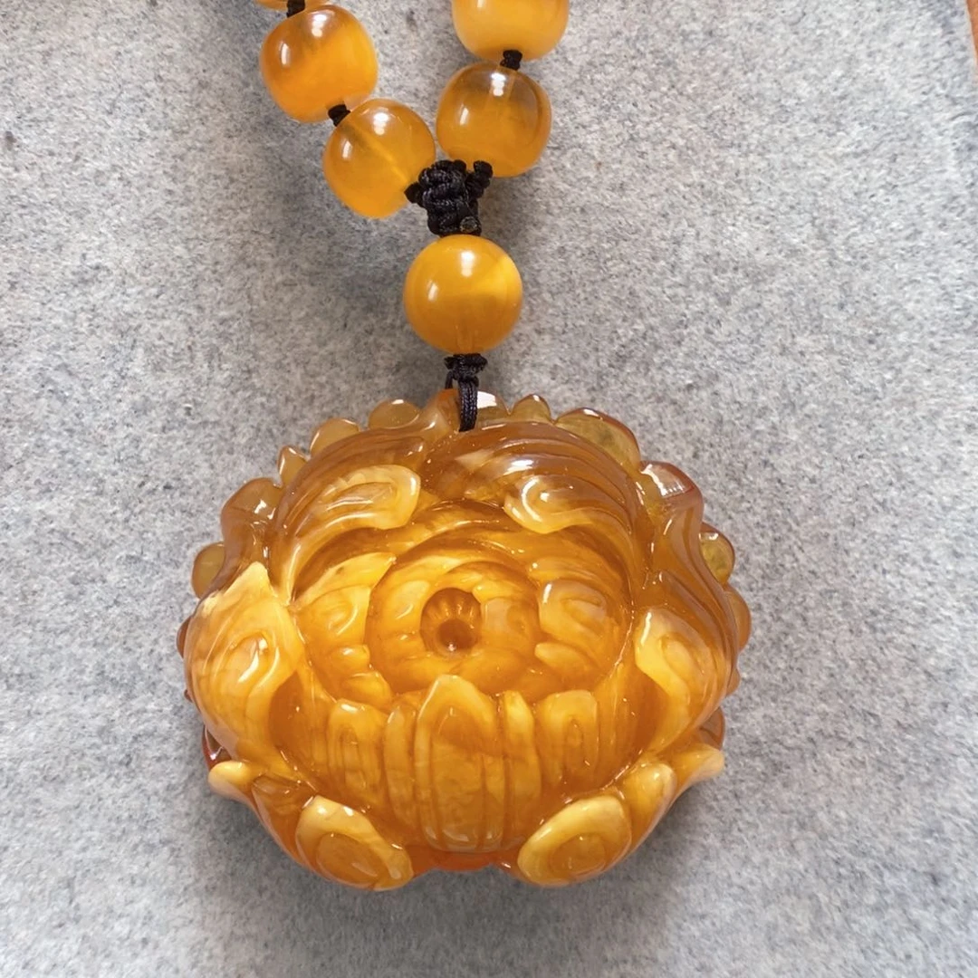 未镶嵌蜜蜡手串蜜蜡吊坠