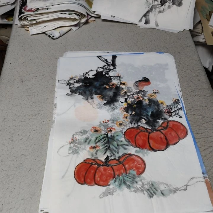 日***发国画国画花鸟花鸟花鸟