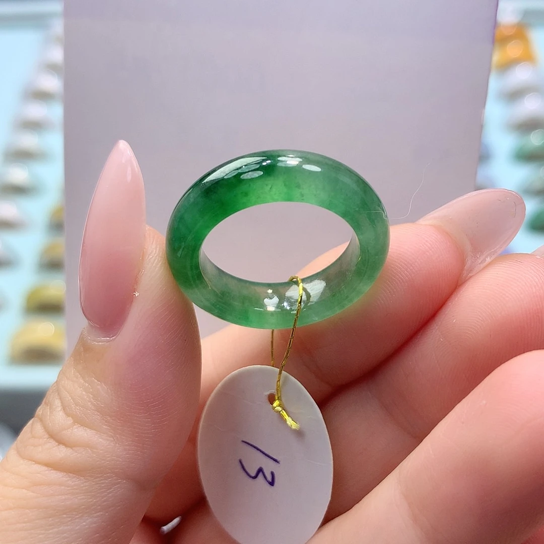 未镶嵌戒指翡翠13圈