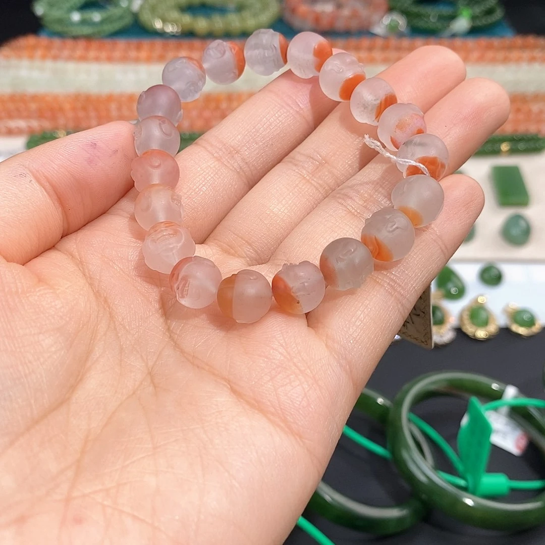 南红玛瑙未镶嵌颈饰