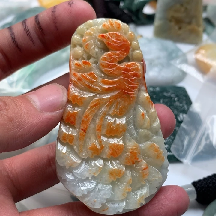 翡翠未镶嵌颈饰保真天然a货翡翠