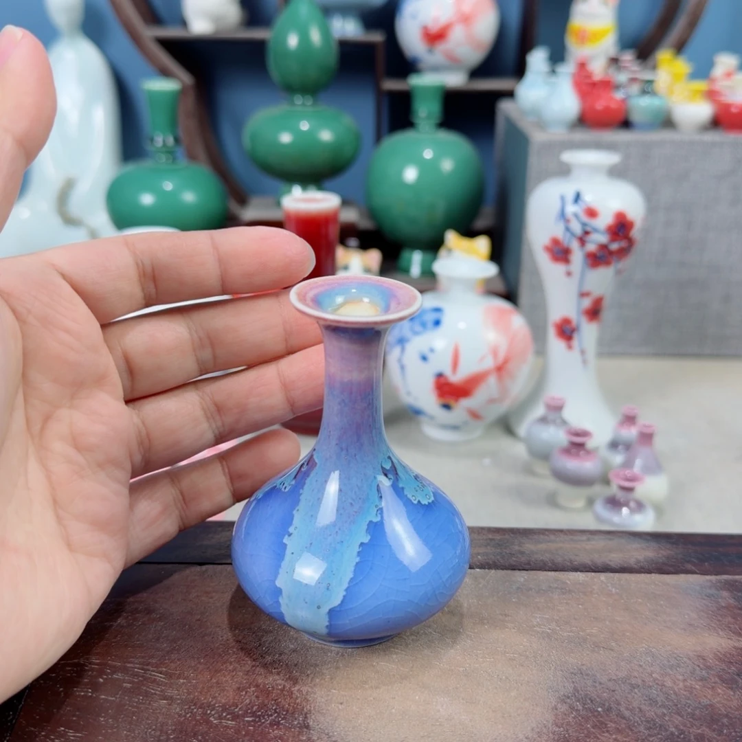 陶瓷手工小花器摆件