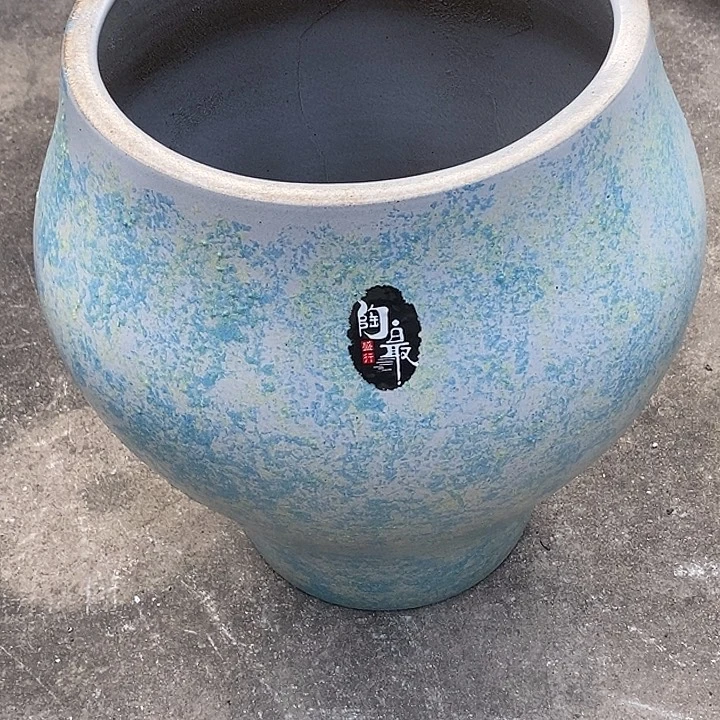 紫砂花盆口28高度39瑕疵