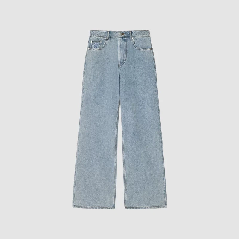 056小禾夏季高定直筒显瘦牛仔裤