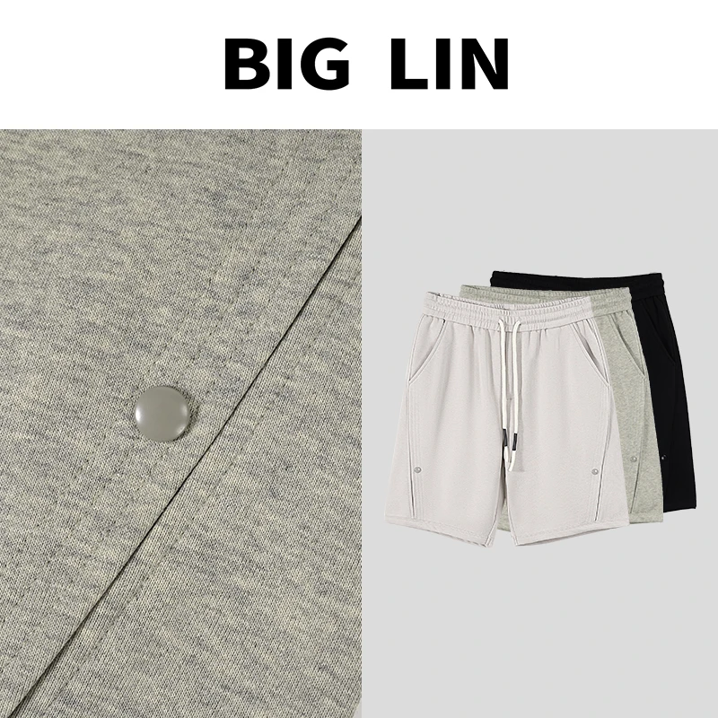 BIG林 夏季上新户外舒适运动休闲百搭透气抽绳款五分裤D2566