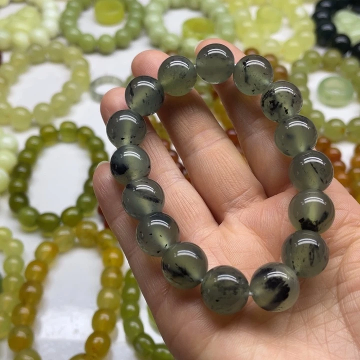 蛇纹石玉手串合金