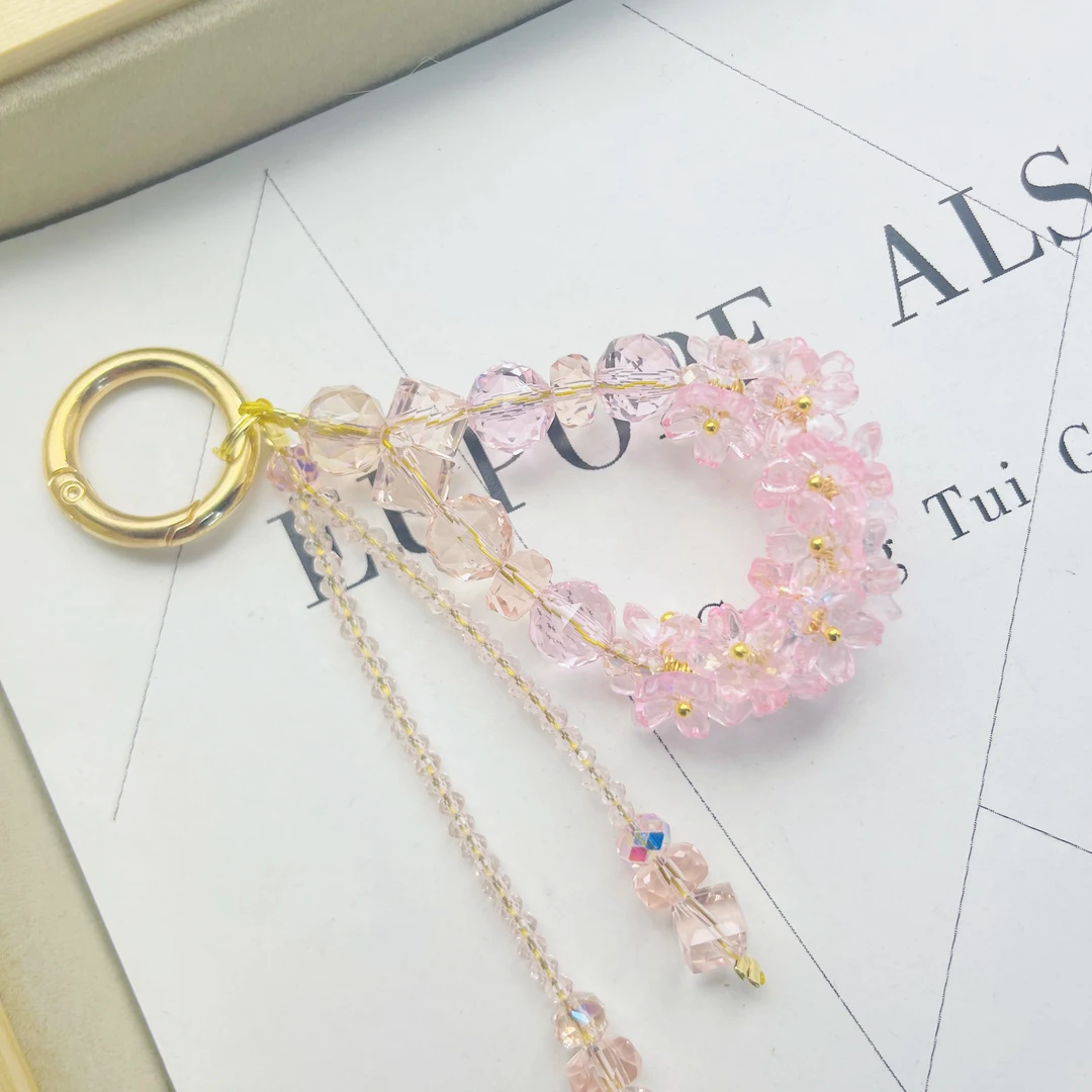 手机链 透明短款 通用手工包链时尚钥匙扣防丢创意