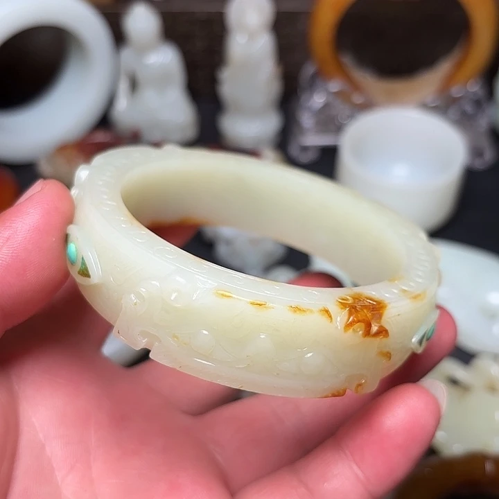 和田玉未镶嵌挂件成*