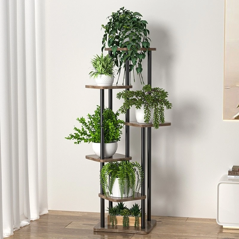 厂家清仓直销客厅阳台卧室错落放花盆的架子植物置物专用花架