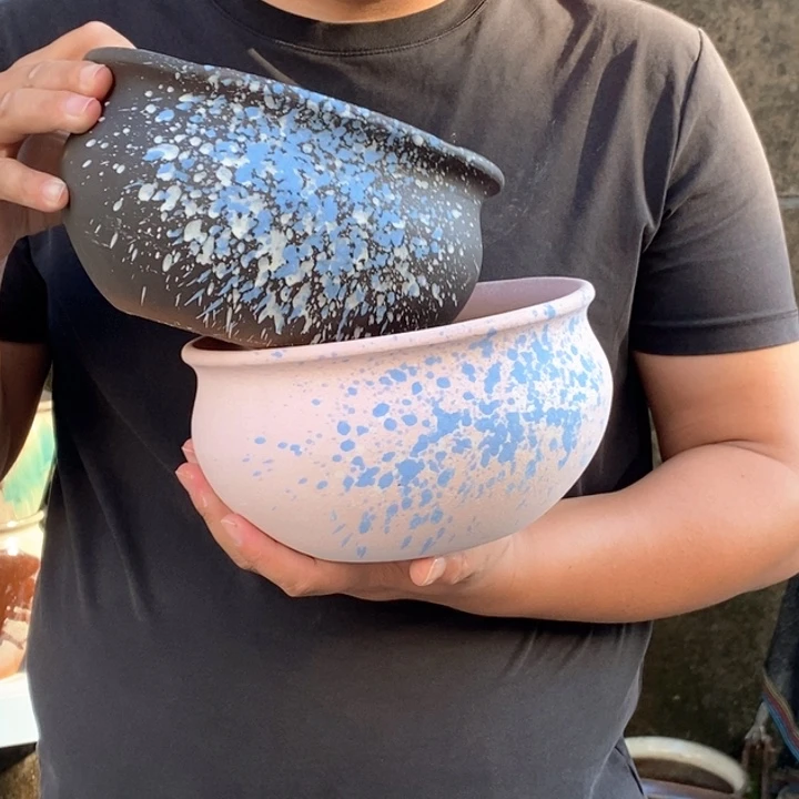 紫砂花盆口20高11福利