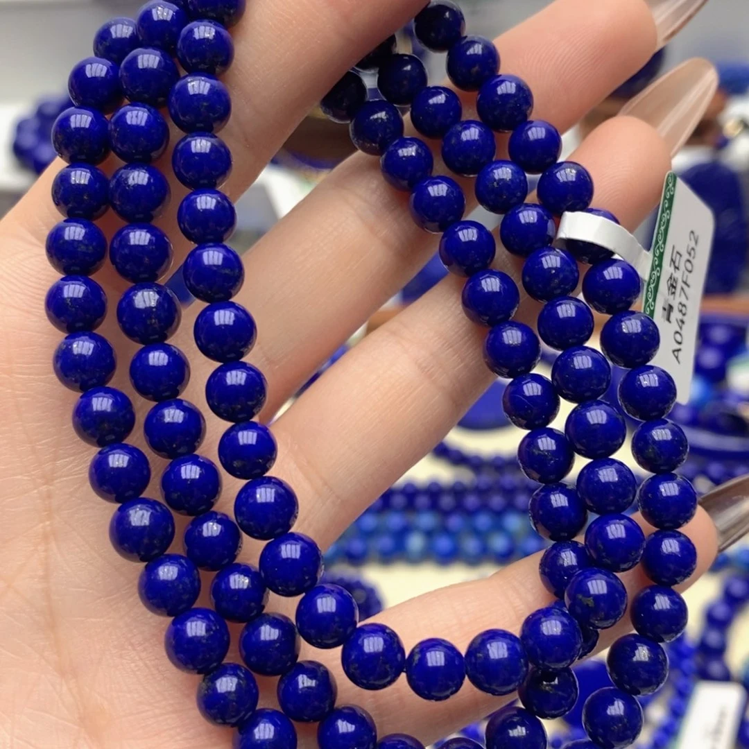 青金石未镶嵌手链6mm108