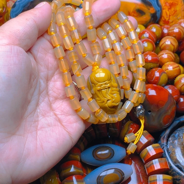 玛瑙/玉髓未镶嵌项链