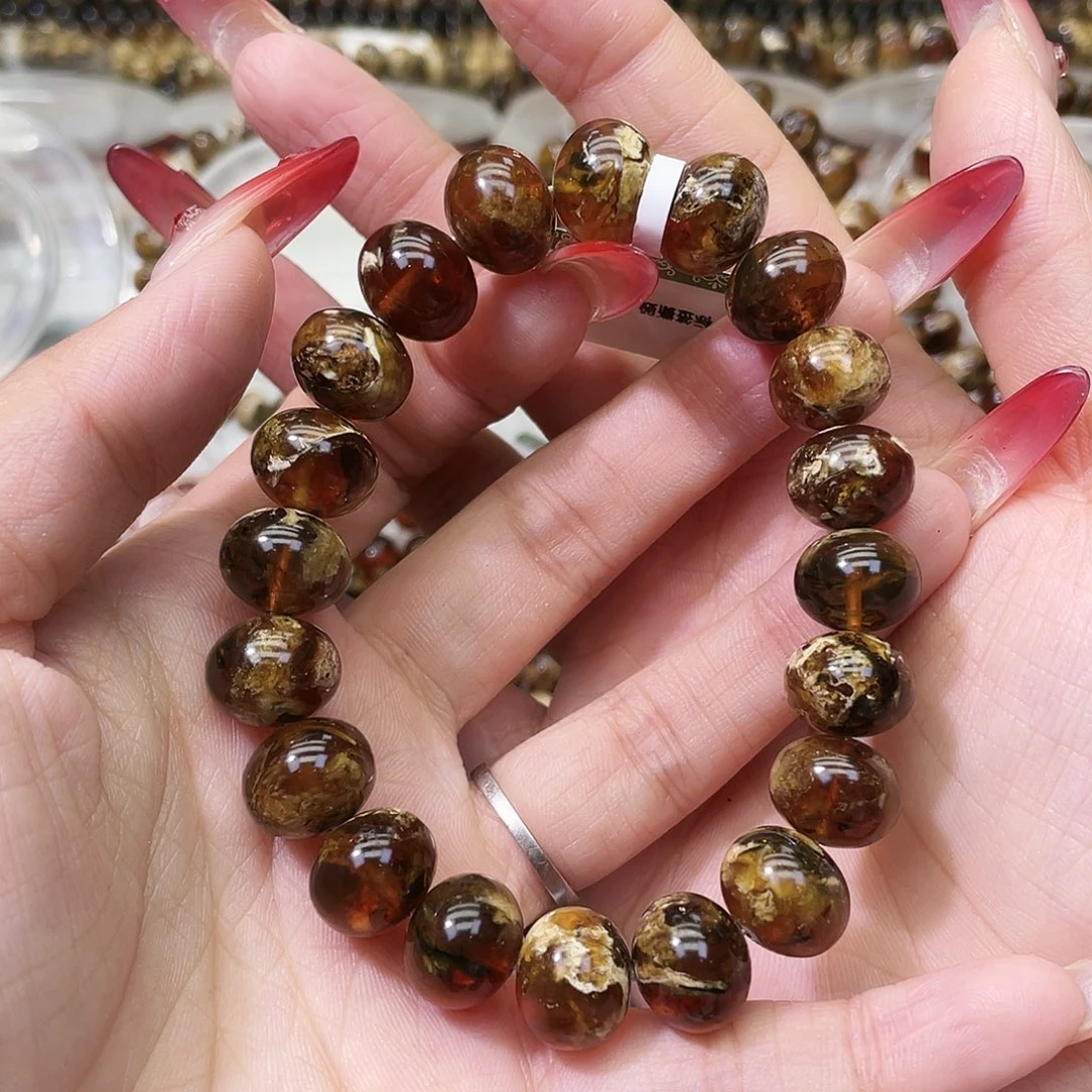 琥珀未镶嵌裸石12溶洞