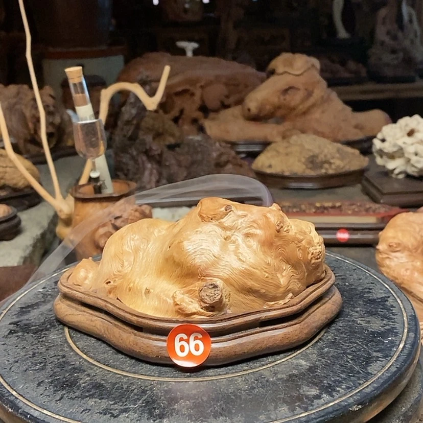 【闪购商品】66号荔枝木香炉工艺
