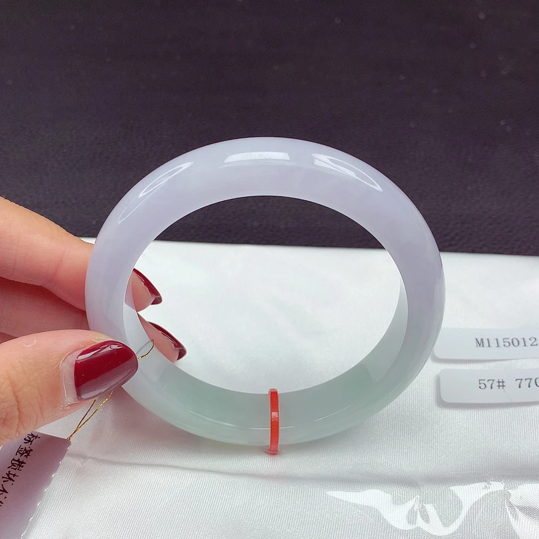 翡翠未镶嵌手镯57圈012