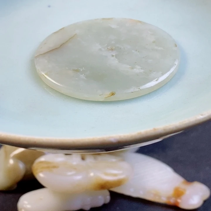 瓷盘茶宠摆件挂件默认瑕疵惊****8