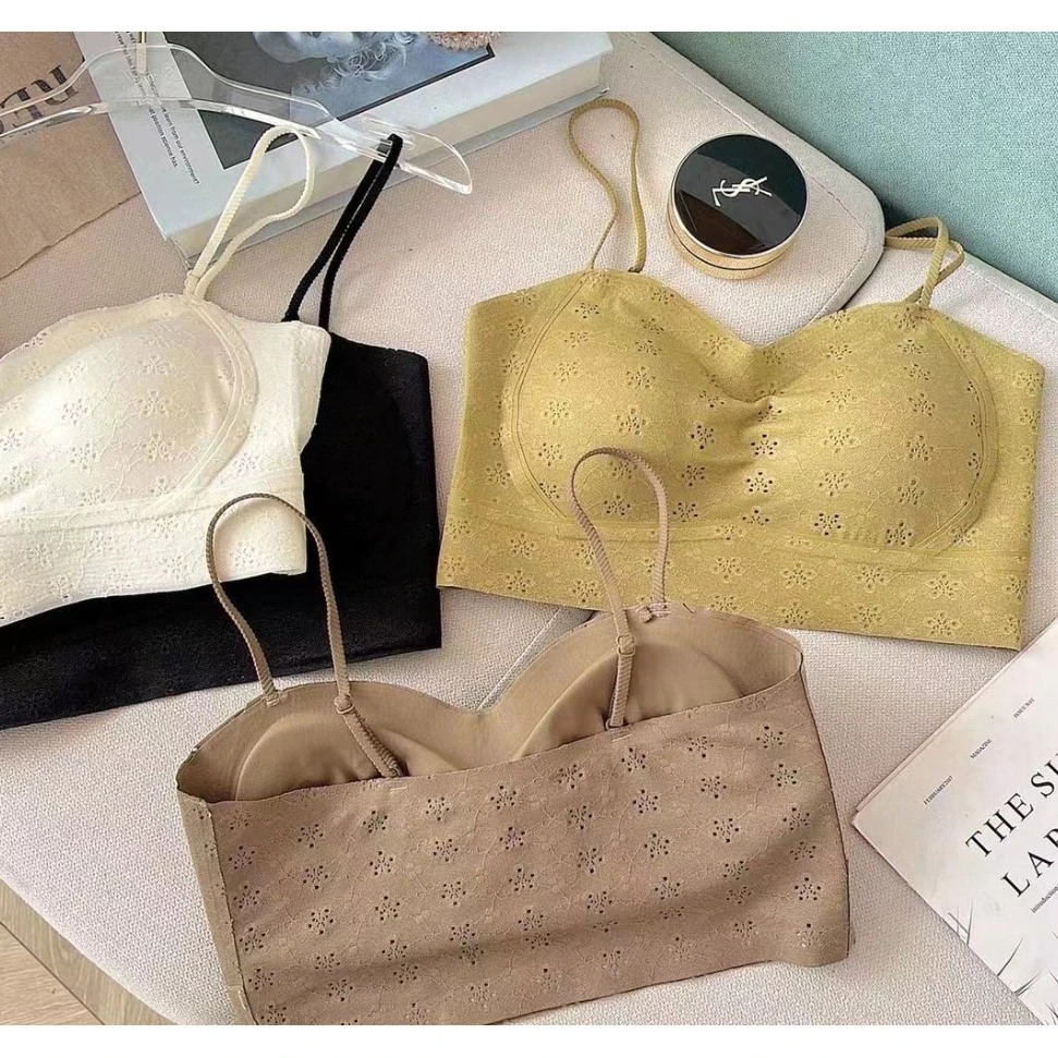 夏季无痕美背吊带收副乳无钢圈背心2025碎花短款单穿百搭