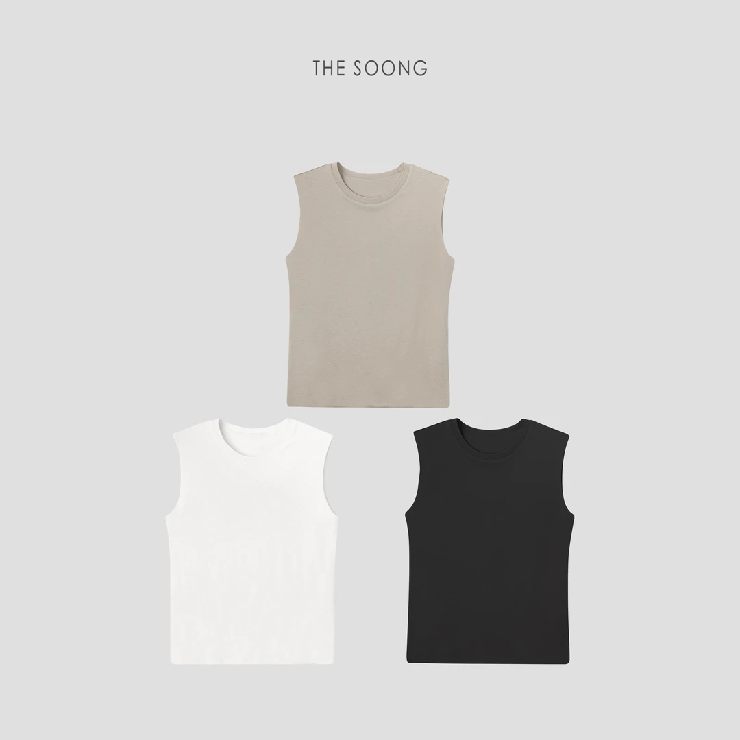 THESOONG|新西兰灵地思羊毛桑蚕丝坎肩上衣