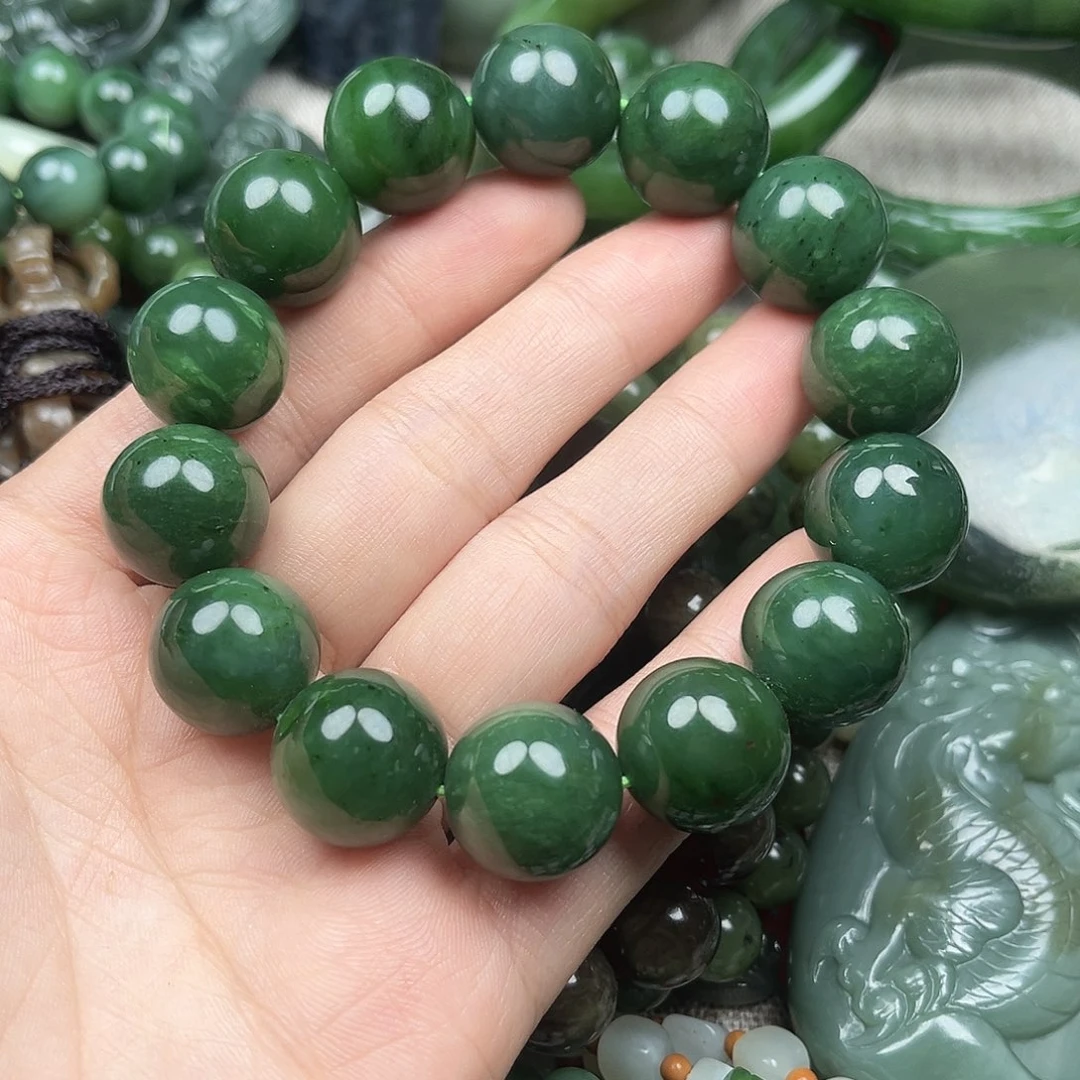 和田玉（碧玉）未镶嵌手串