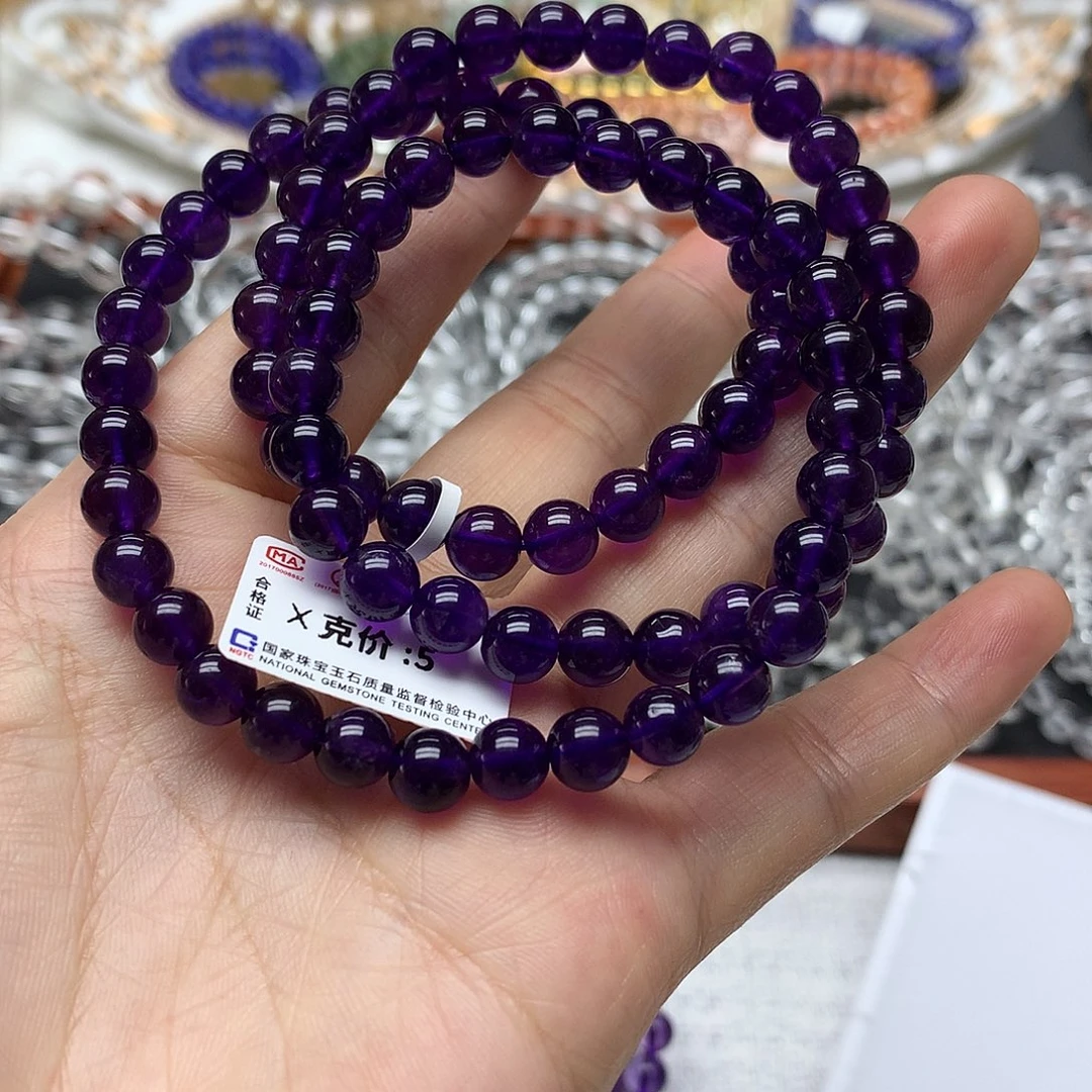 未镶嵌水晶手链手链6.7