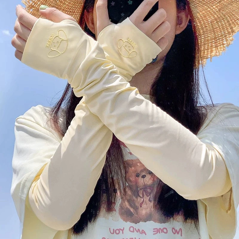 新品福利冰丝防晒袖套女夏季遮阳骑行护手臂防紫外线薄款透气冰袖