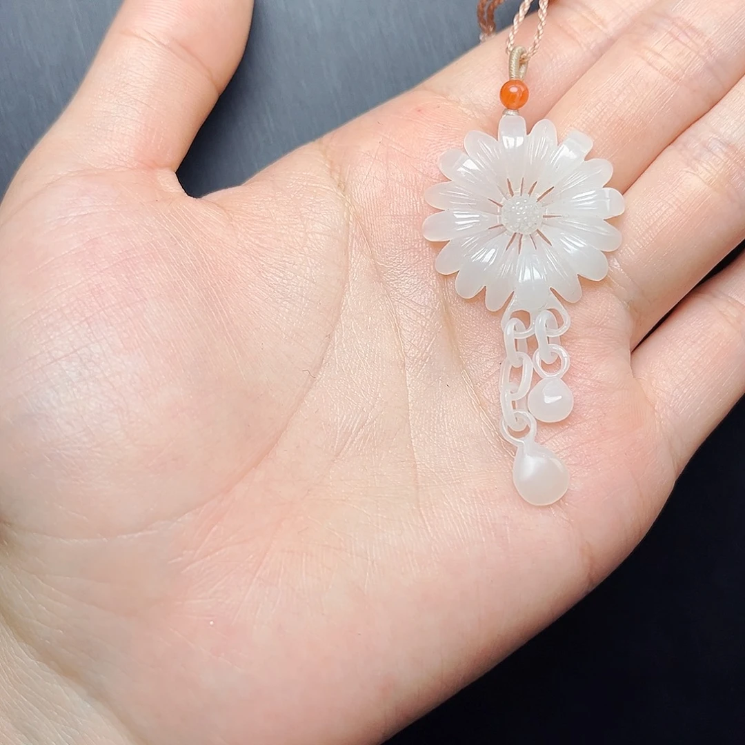 和田玉未镶嵌颈饰06