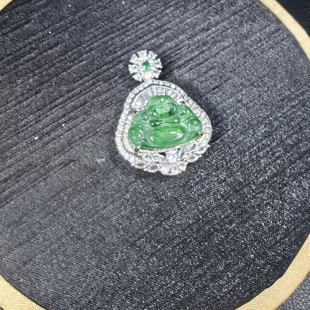 天然A货翡S925镶嵌佛公【产品多样性】