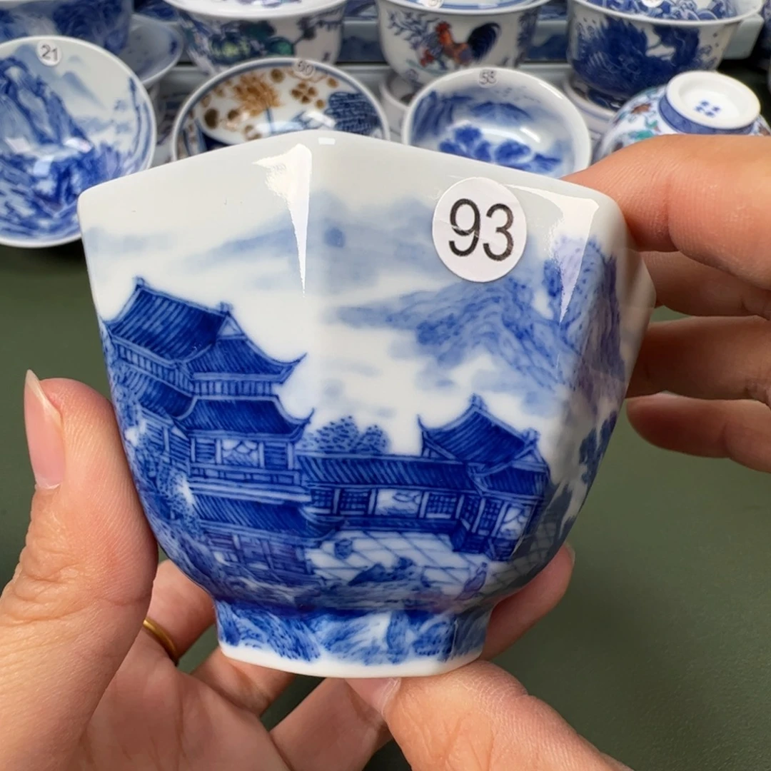 陶瓷景德镇纯手工纯手绘茶具木木93