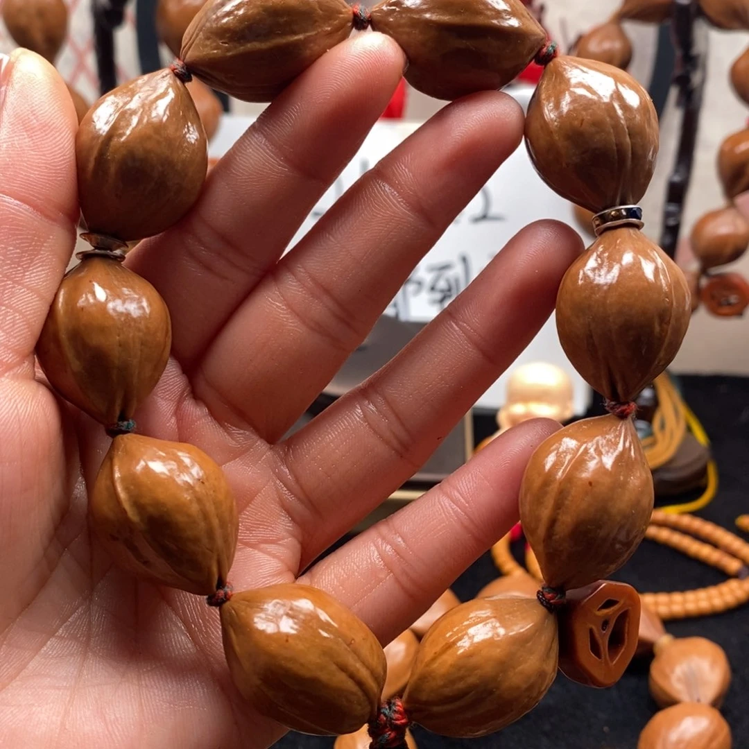 橄榄核手串/手链鸡血红2.0