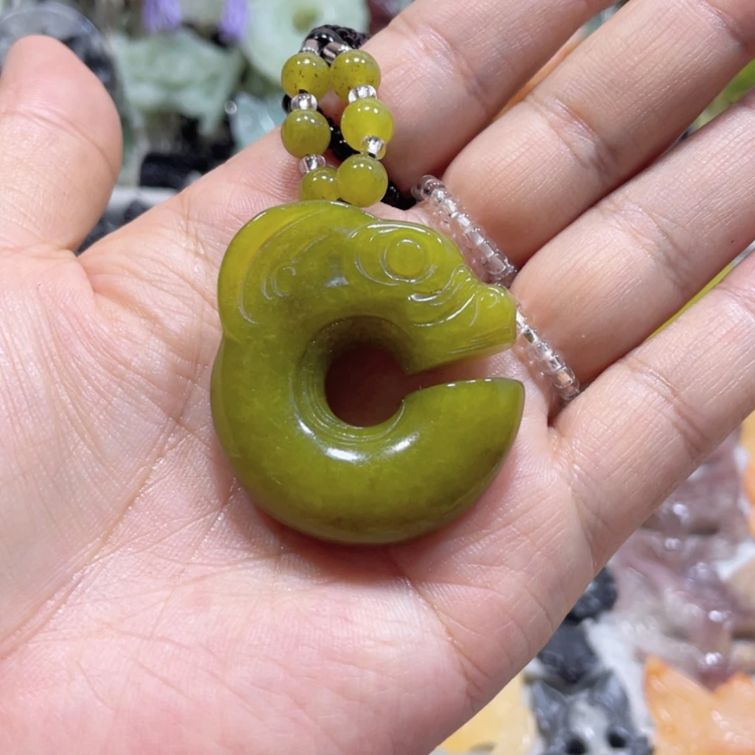 【闪购商品】岫玉未镶嵌颈饰57吊坠