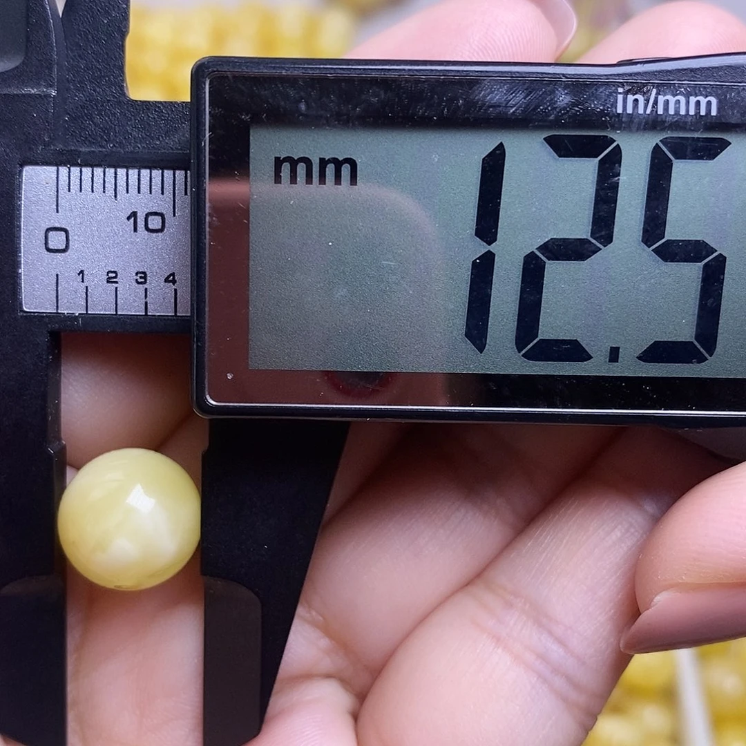 裸石琥珀未镶嵌蜜蜡圆珠微瑕福利