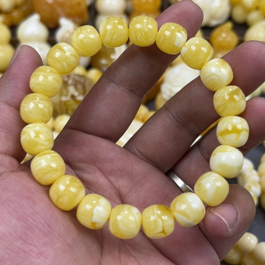 手串琥珀未镶嵌特价仅限同料虎皮老邢手串11mm