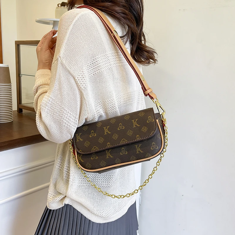 复古腋下单肩包2025新款时尚简约链子小包包小众百搭洋气斜挎包