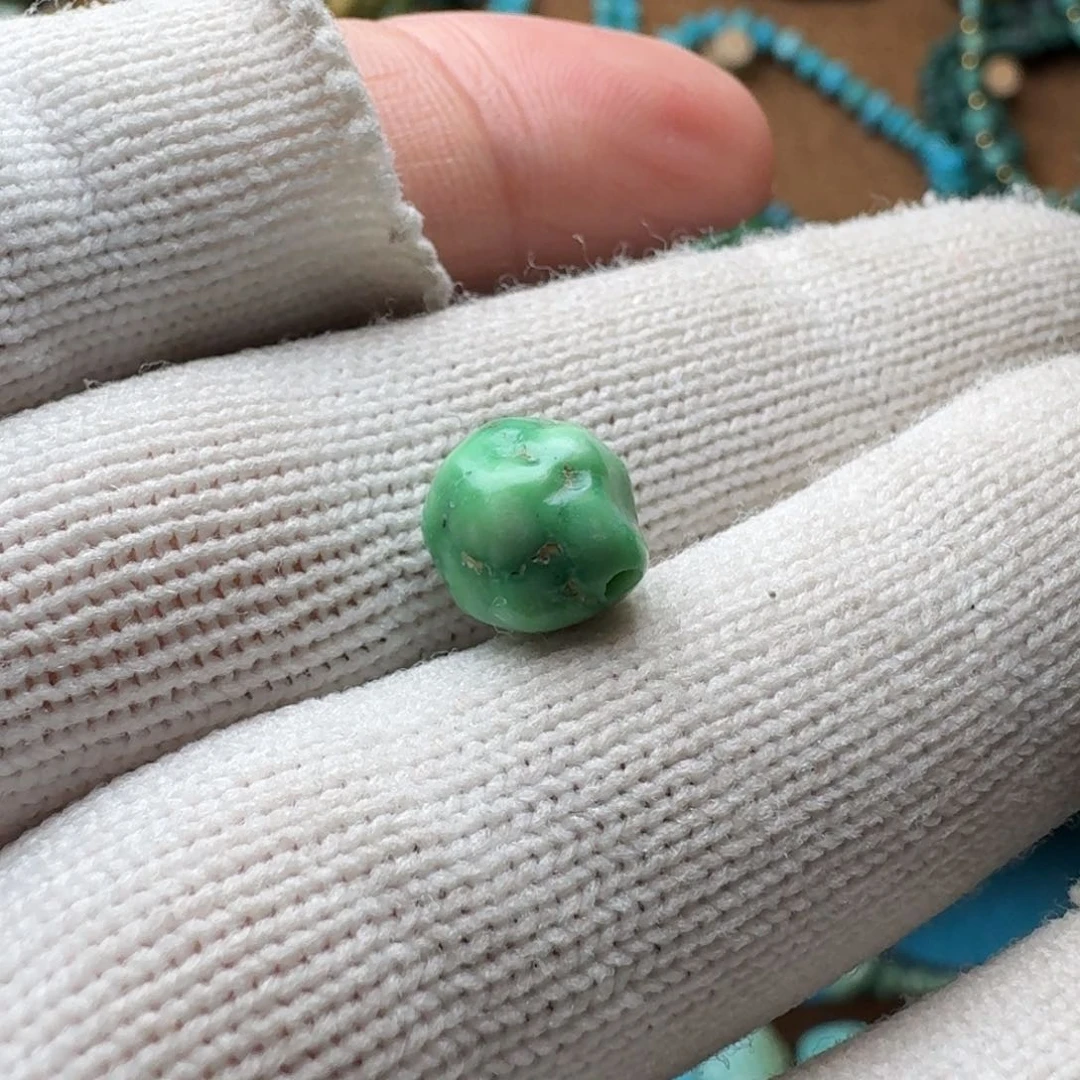 未镶嵌绿松石珠宝奇石?9m m