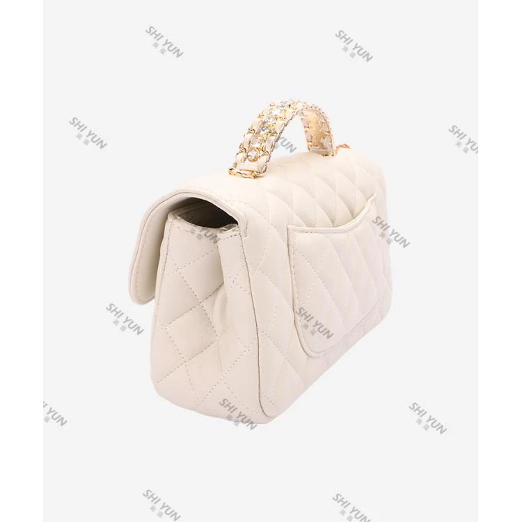 SHIYUN/施蕴白色秋冬手提斜挎女包33092