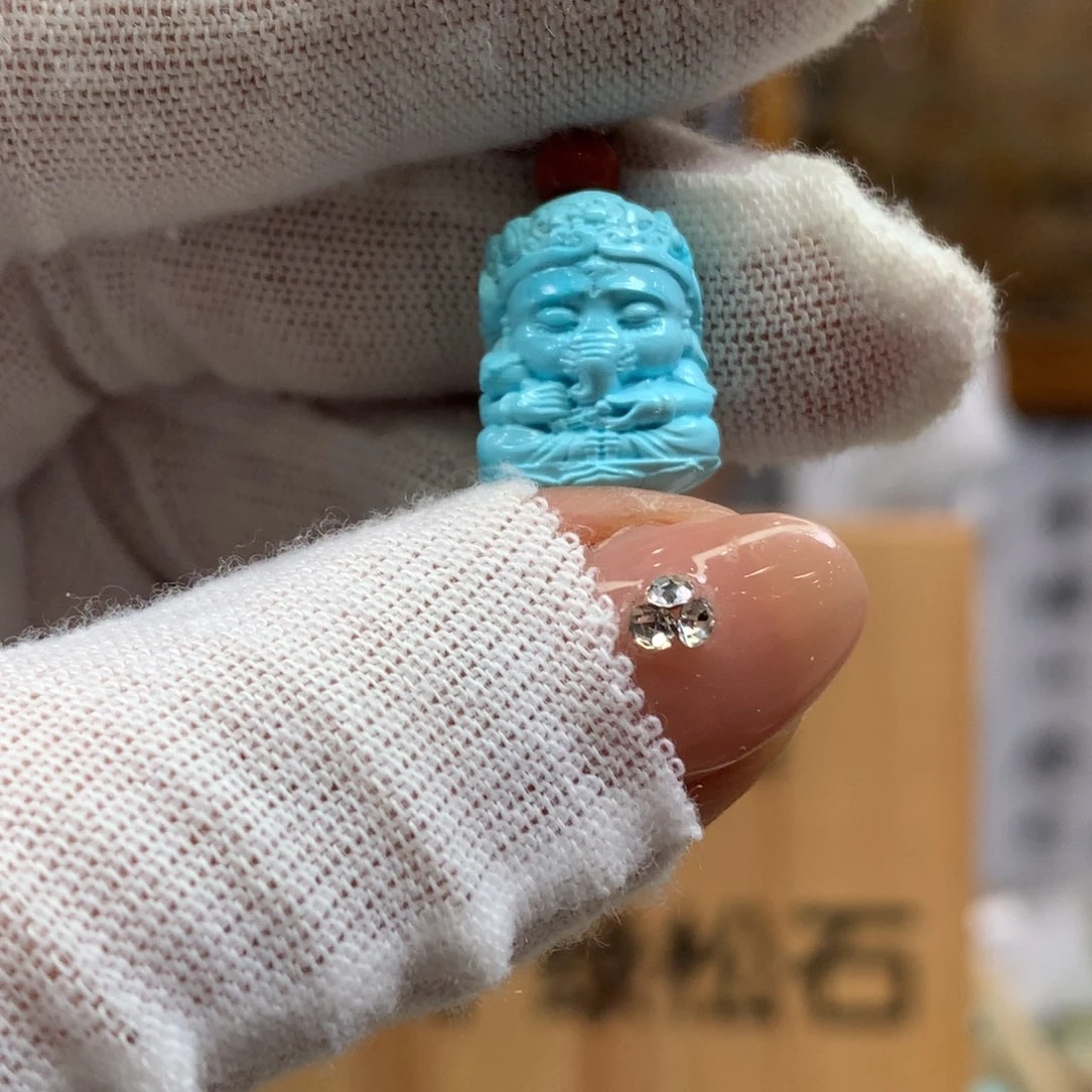 绿松石未镶嵌挂件