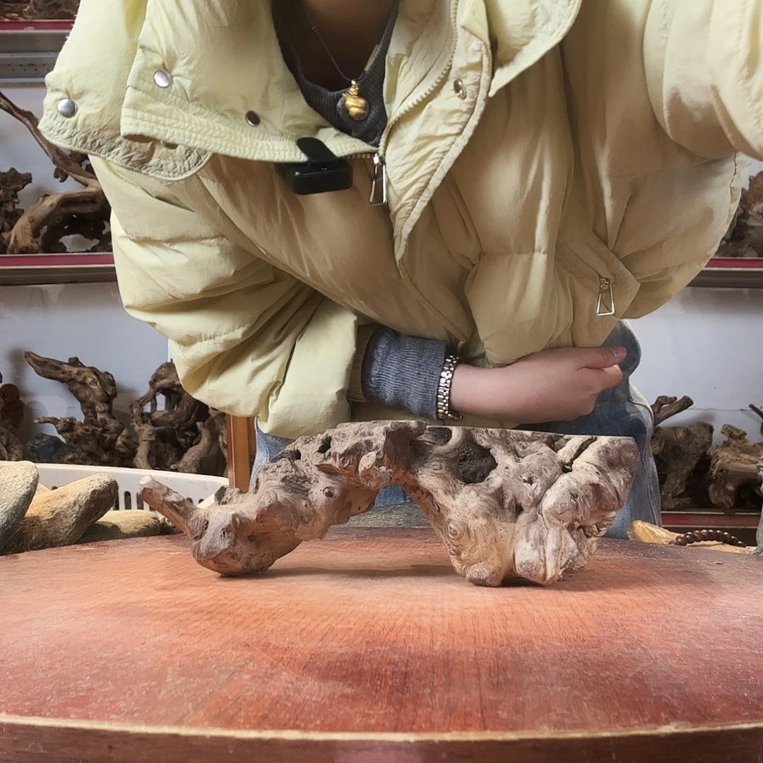 金***丁木黄荆随型底座自然风化无漆无蜡