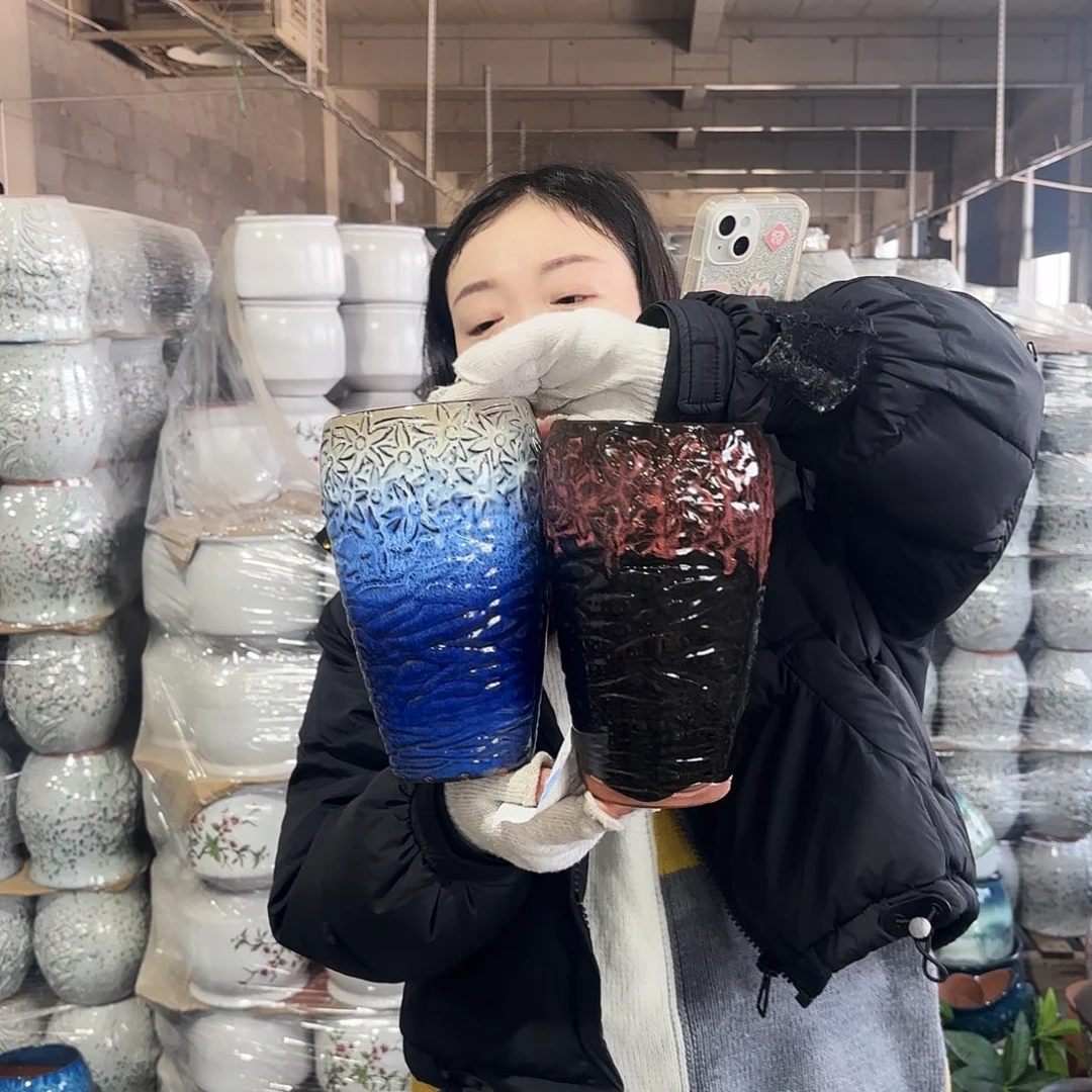 正品两个高22/12红陶