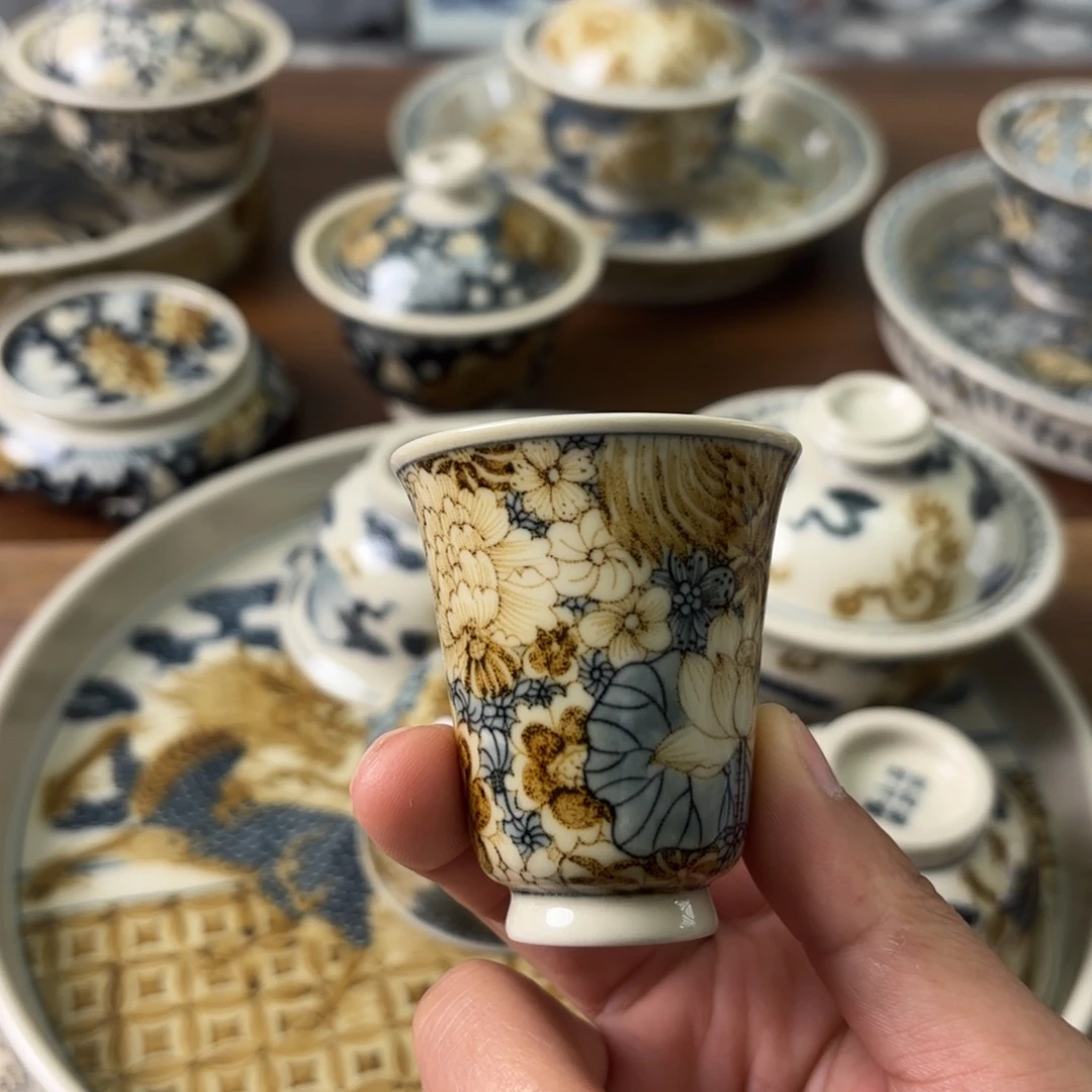 摆件陶瓷景德镇手绘茶器