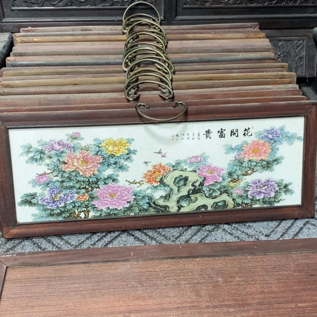 瓷片53*21 景德镇瓷板画柴窑烧制