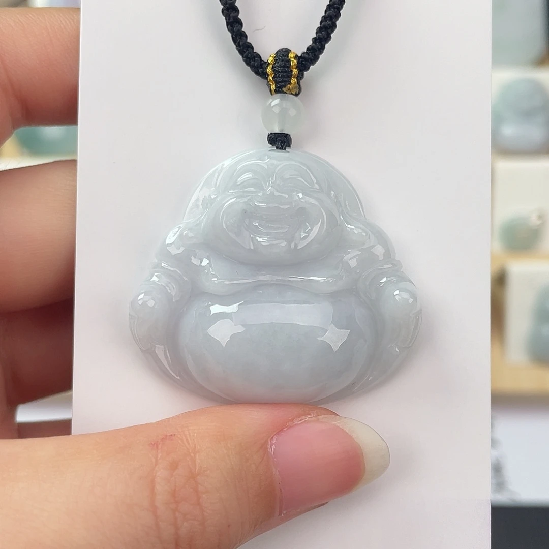 翡翠未镶嵌颈饰佛公