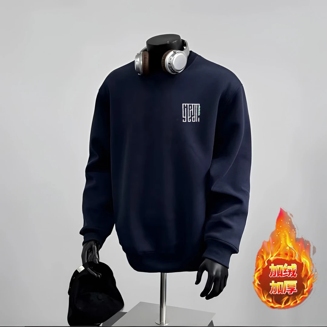 加绒版—爆款男女情侣款卫衣2025新款.《万针刺绣迷宫》百搭