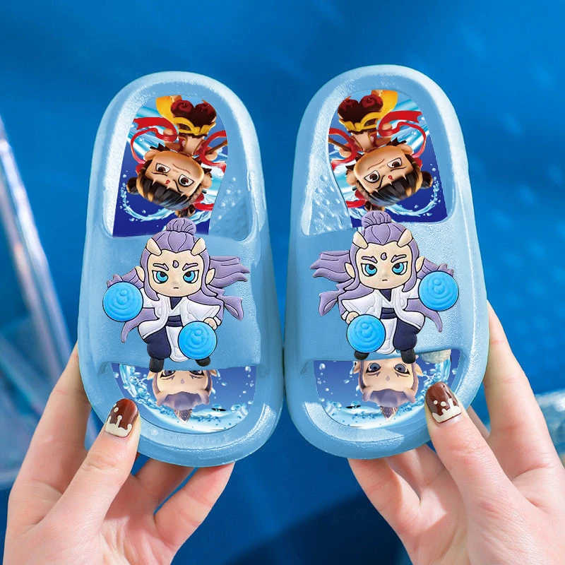 哪吒童鞋2025夏季防滑纹底凉拖鞋宝宝居家柔软透气男女通用新款