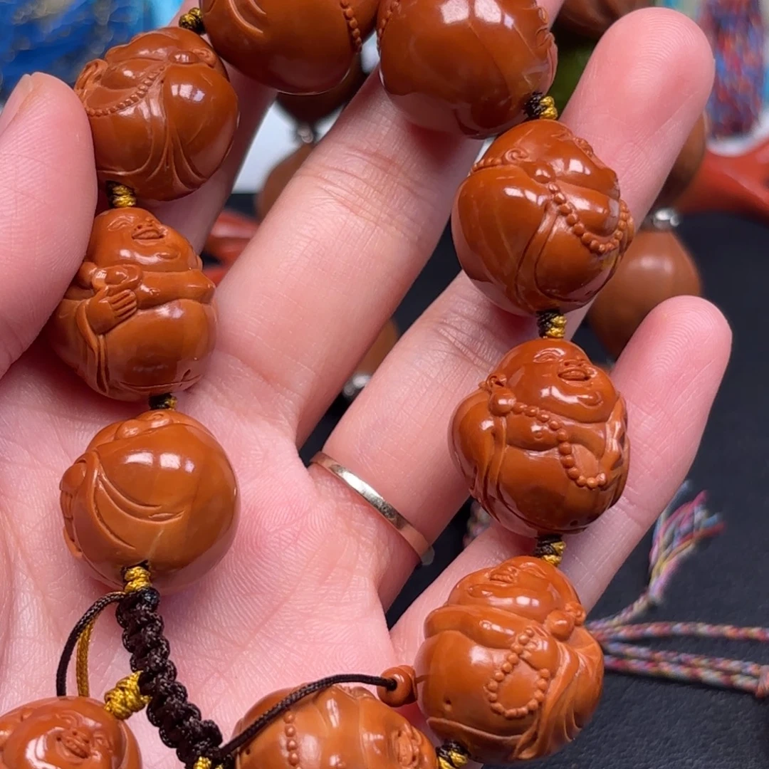 0***0橄榄核手串九弥勒