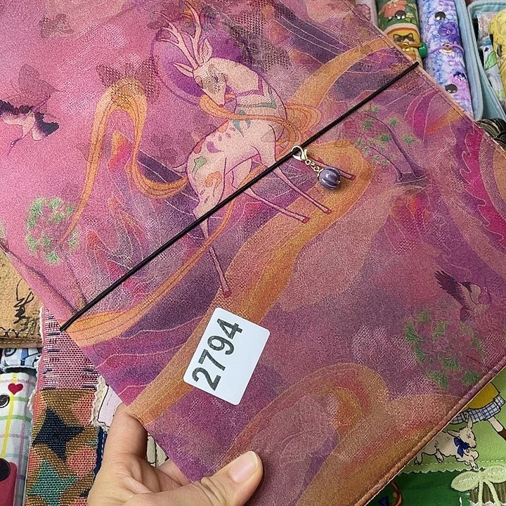 织绣A4活页带卡册2794