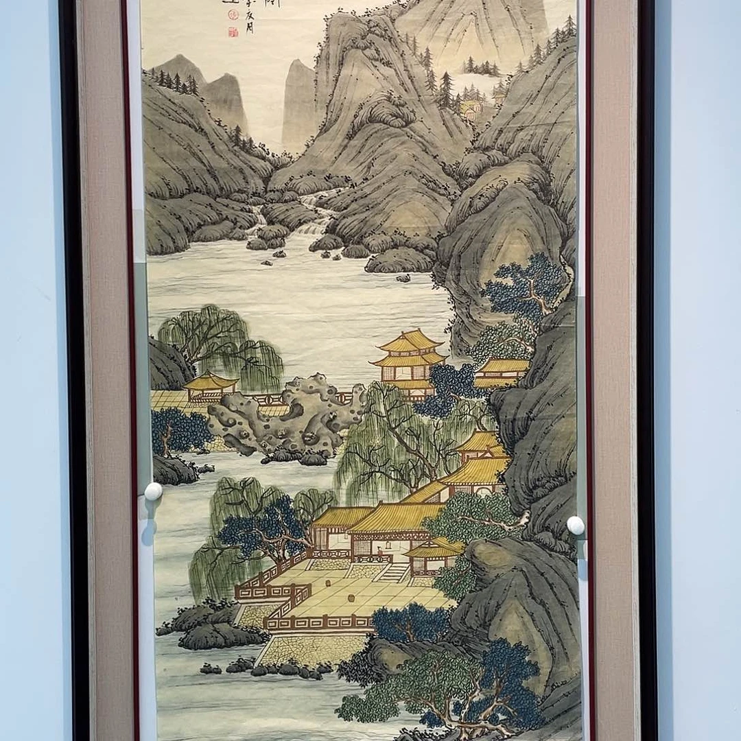 国画凌行志手绘作品