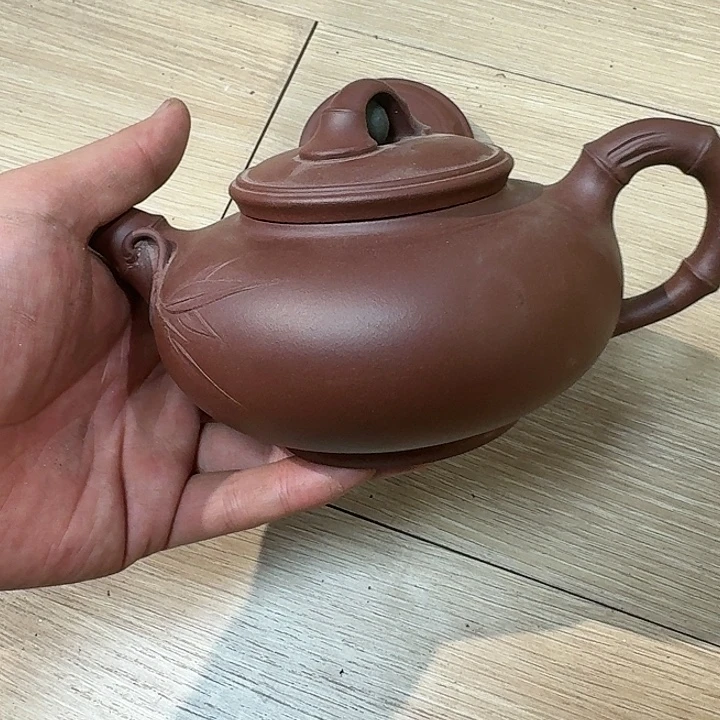 唐***肆茶壶紫砂宜兴紫砂微瑕