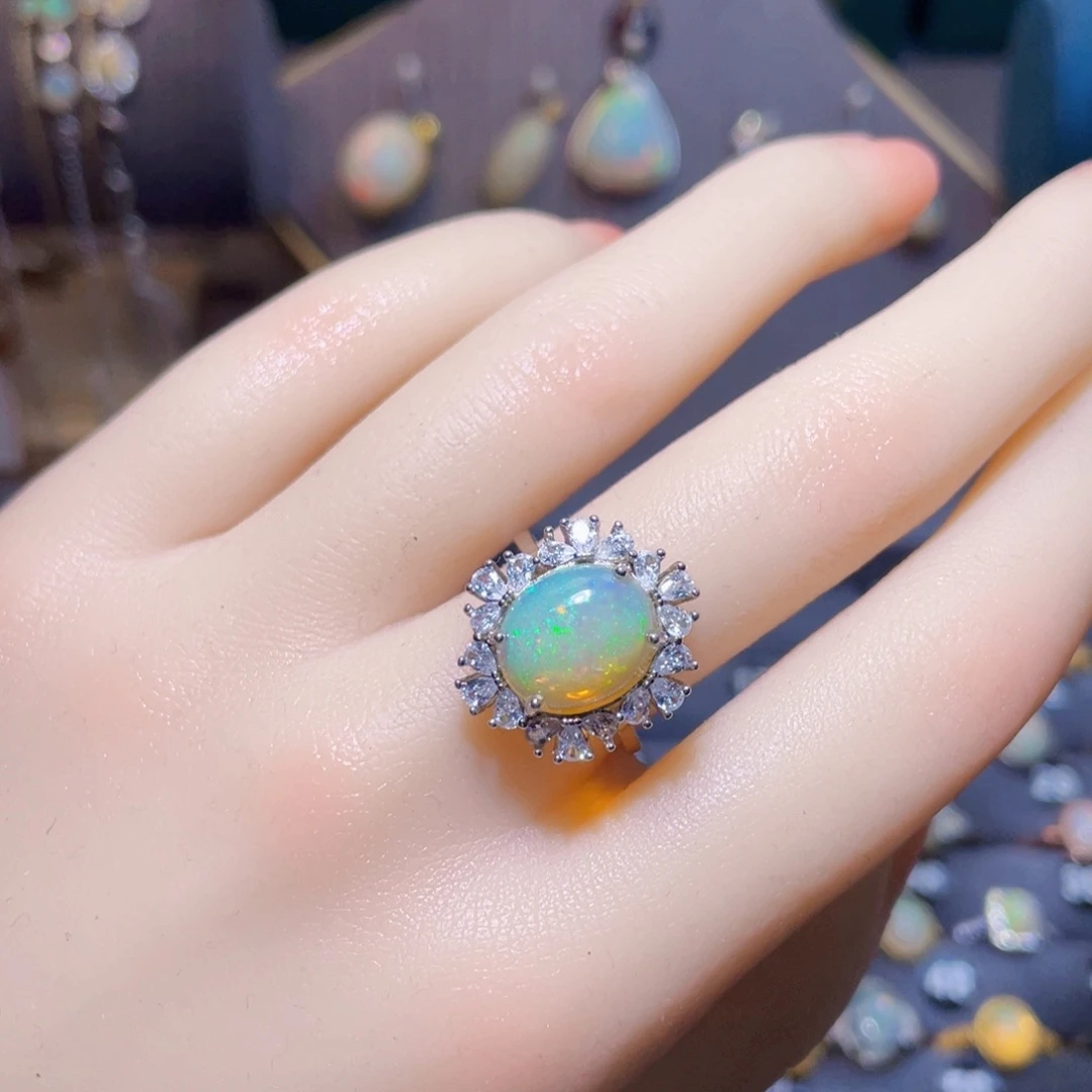 欧泊戒指〉银S925镶嵌汉*