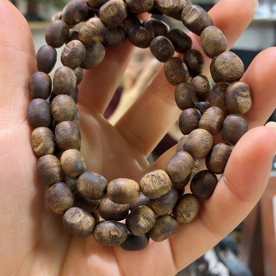 沉香手串白棋瘤疤7mm18克多圈多样性发1