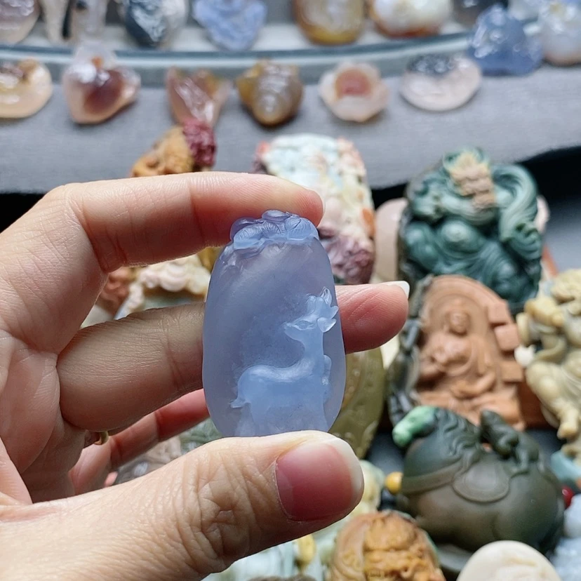 【闪购商品】未镶嵌吊坠定制玛瑙